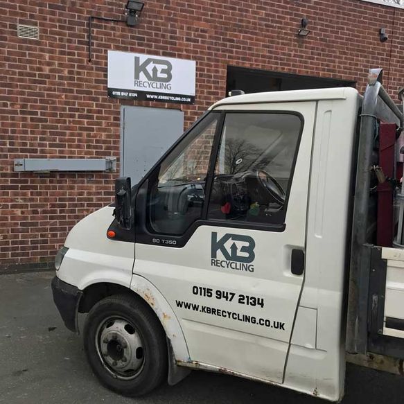 KB Recycling Signage Signwriting in Nottingham