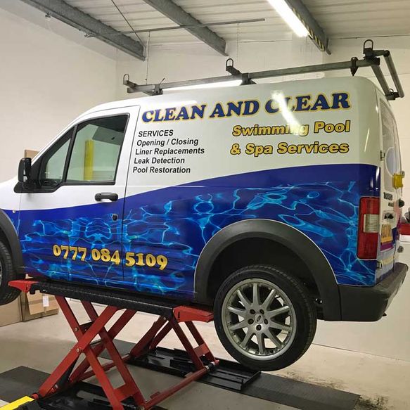 Clean & Clear Pool Van Wrap By Xclusive Design
